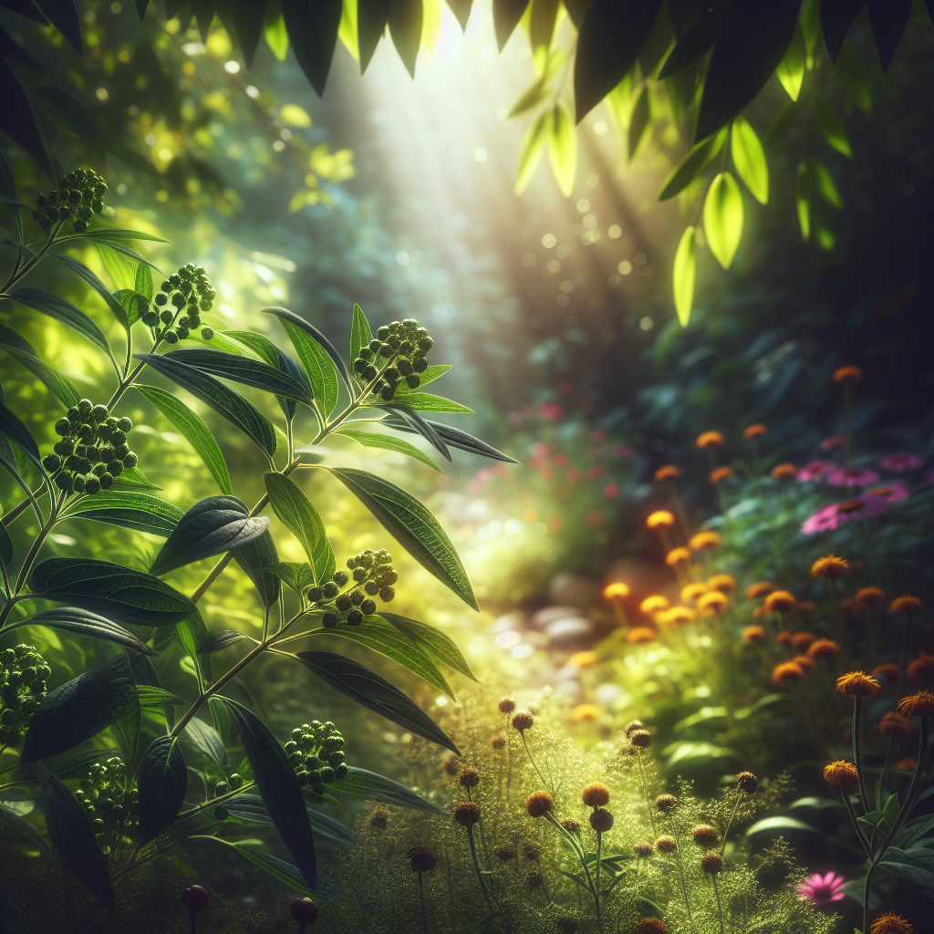 Planta ashwagandha Withania somnifera in natura